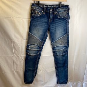 Like new Women’s Rock Revival Gaby Moto Jeans
